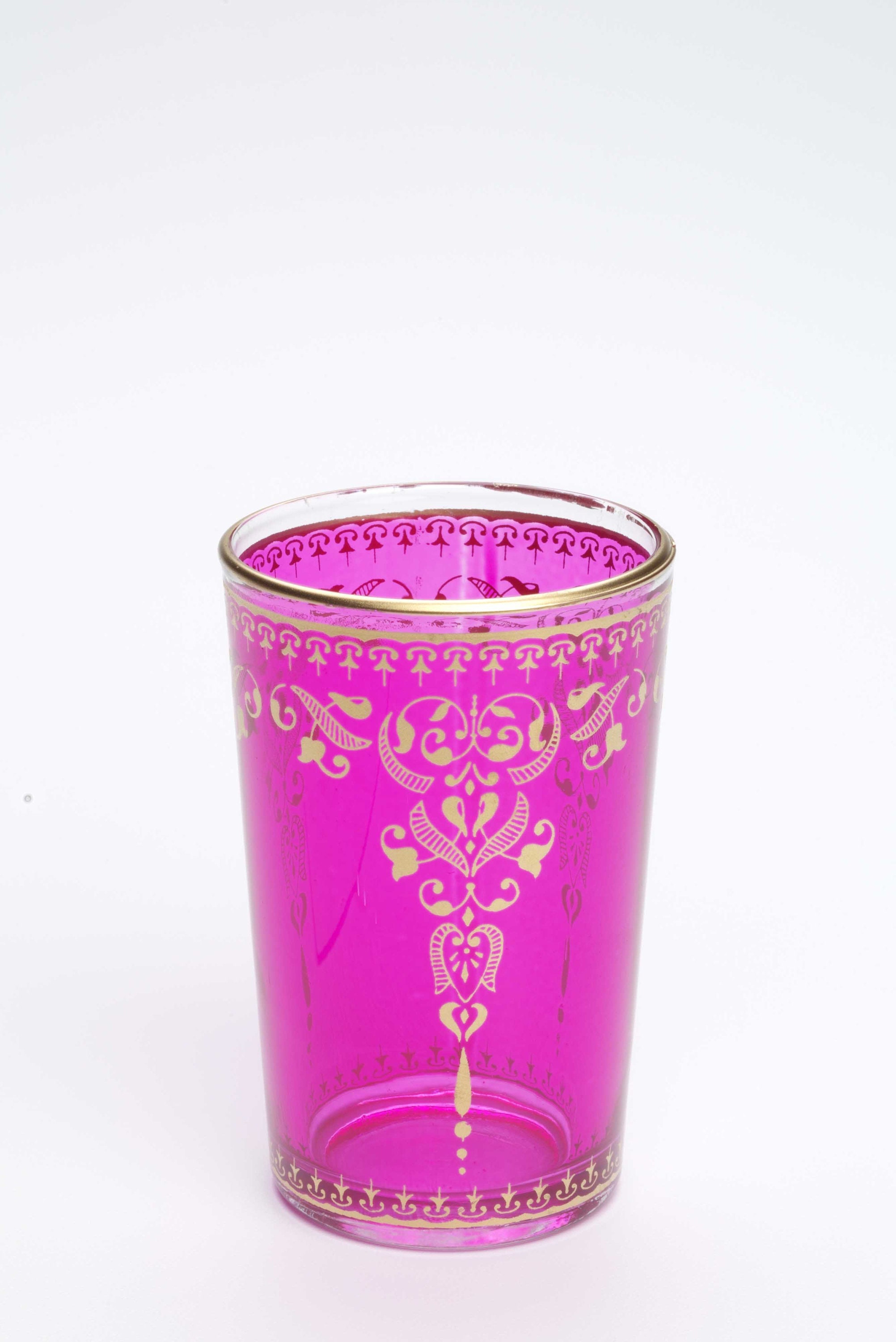 Vasos de té rosa artesanales marroquíes Etsy España
