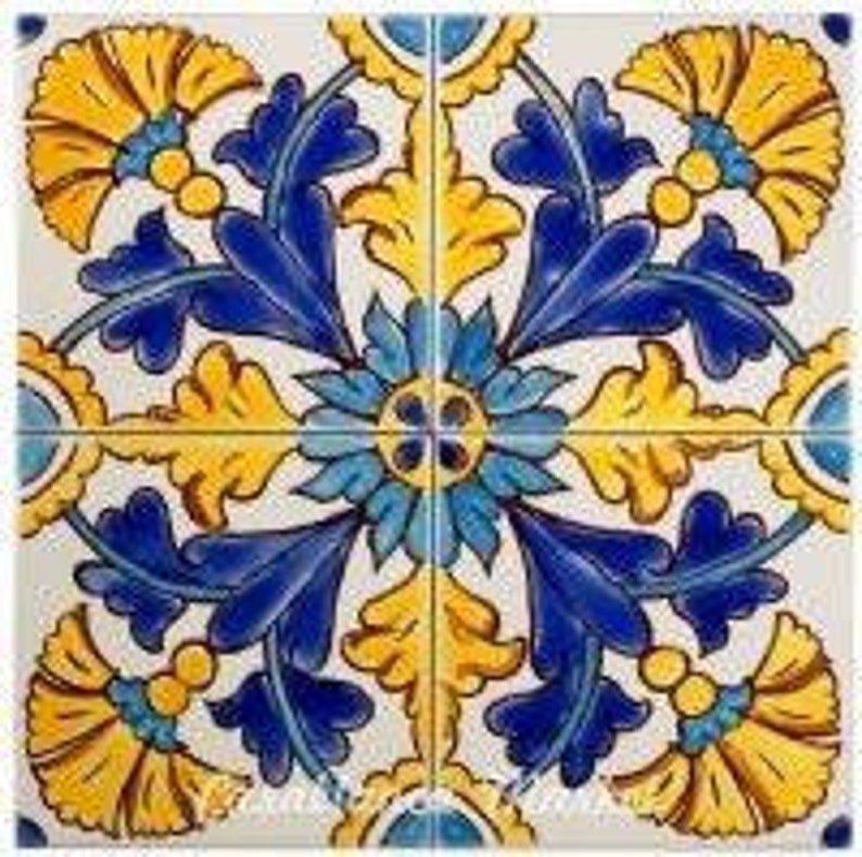 Mediterranean Tiles Italian Tiles for Backsplash Ceramic Etsy