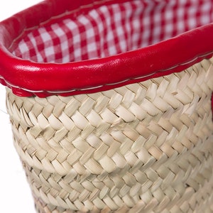Moroccan Market Bag, Picnic Basket, Handwoven Basket, Shoulder Bag, Beach Bag Handmade, French Basket, Shopping Basket, Straw Bag, Storage image 3