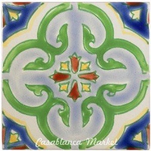 Mediterranean Tile - Italian Ceramic Tile Backsplash - Porcelain Moroccan Tiles Hand Painted - Andalusian Decor
