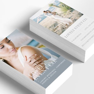 Carte de visite artistique pour les photographes et les organisateurs de mariage | Design minimaliste Balboa