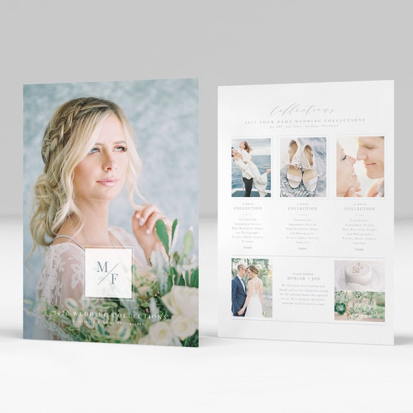 Photography Pricing Guide Template | Wedding Pricing Guide | Photoshop Template For Wedding Photography