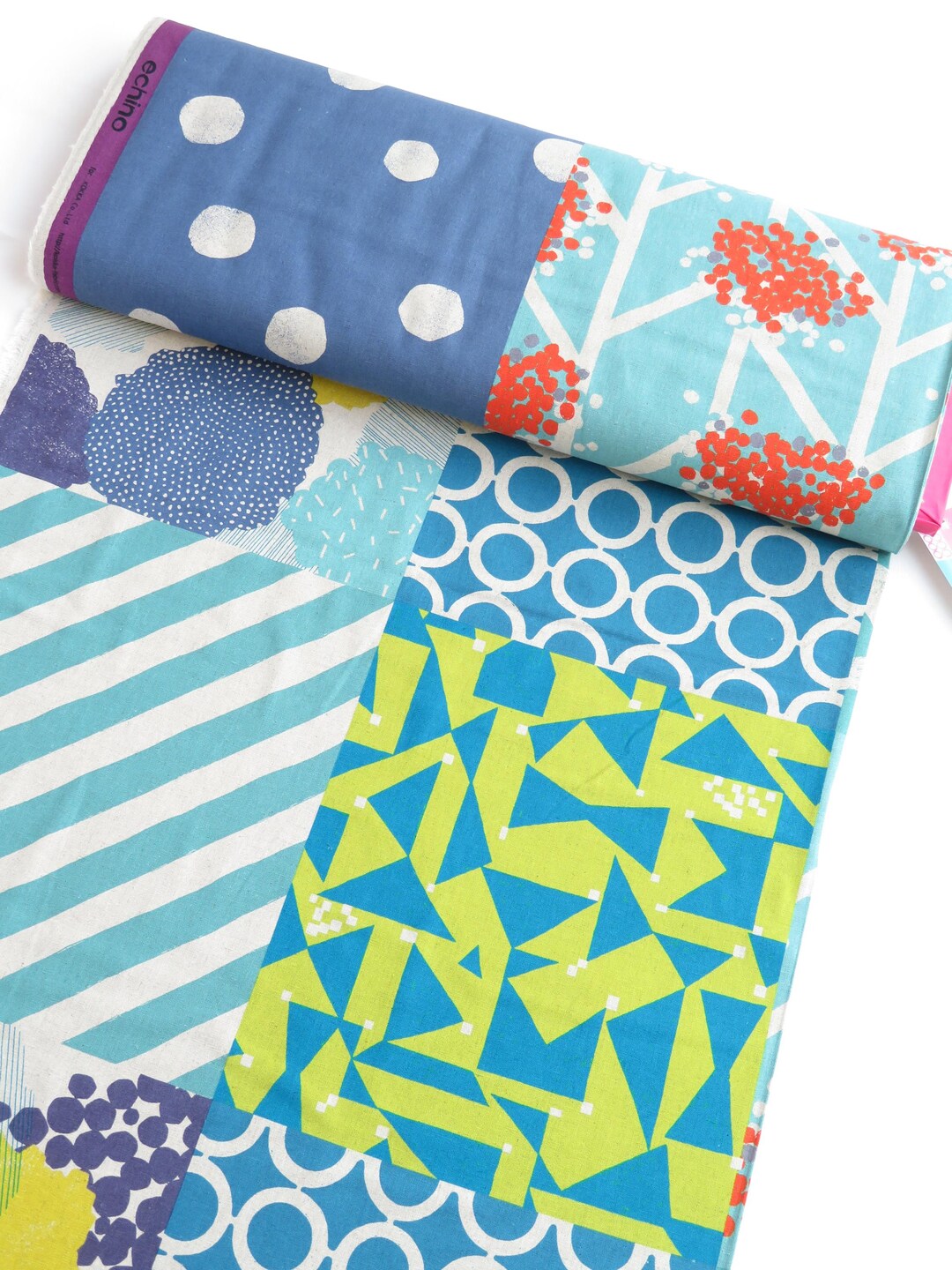 1/2 Yard KOKKA Echino Canvas | Mingle by Etsuko Furuya | EKX-98000-801 ...