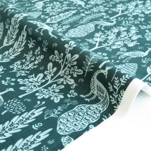 Menagerie Silhouette in Emerald from Camont Collection by Rifle Paper Co. | Cotton + Steel Fabric | RP708-EM6