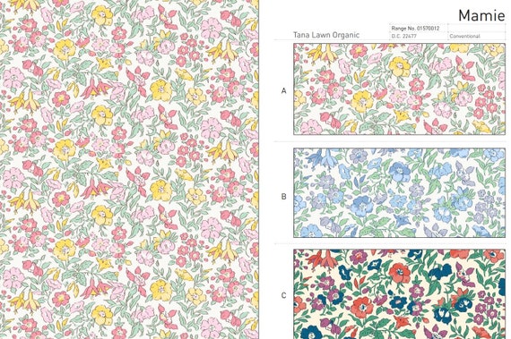 Liberty Fabrics Organic Tana Lawn® - Mamie - Colorway A