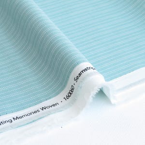 Seamstripe Teal from Creating Memories Woven Collection by Tone Finnanger Tilda Fabric | TIL160060