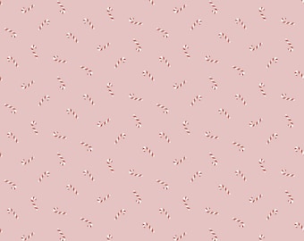 Warm Wishes Candy Canes Pink from Warm Wishes Collection by Simple Simon and Company for Riley Blake Designs | C10785-PINK