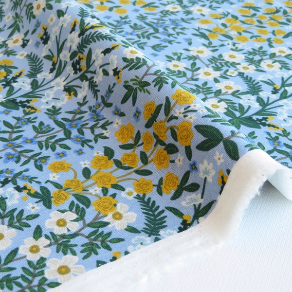 CANVAS Wildwood Garden Blue Canvas from Camont Collection by Rifle Paper Co. | 80/20% cotton/linen | RP705-BL6C