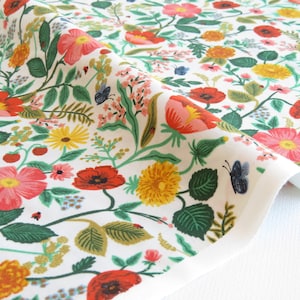 Poppy Fields in Cream from Camont Collection by Rifle Paper Co. | Cotton + Steel Fabric | RP702-CR2
