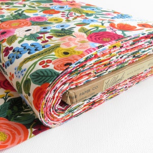 Cotton + Steel Rifle Paper Co. Wildwood - Garden Party - RP100-CR1 Cream Fabric