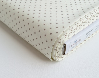 1/2 yard Le Creme Swiss Dot Grey by Riley Blake Designs Collection | #C600-40 Grey on Cream