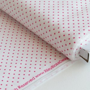 Riley Blake Swiss Dots by Riley Blake Designs Collection | #C660-70 Hot Pink on White