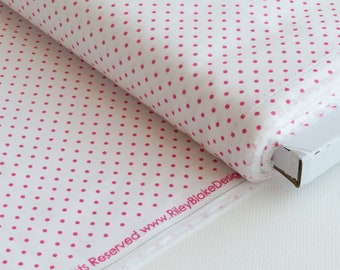Riley Blake Swiss Dots by Riley Blake Designs Collection | #C660-70 Hot Pink on White