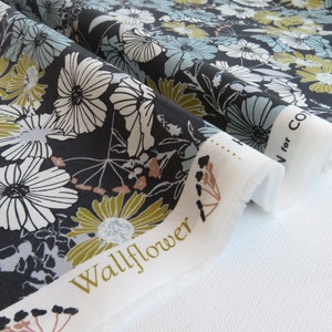 Wallflower Flower Child by Hope Johnson | Cotton + Steel | HJ300-NA2 Navy