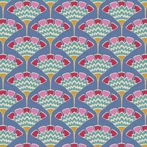 Tasselflower Blue from Pie in the Sky Collection by Tone Finnanger Tilda Fabric | TIL100488