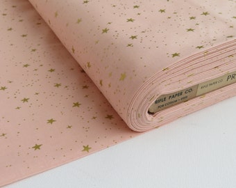Rifle Paper Co. Primavera Cotton + Steel | Stars | RP310-BL4M Blush Metallic