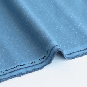 Tinydot Blue from Creating Memories Woven Collection by Tone Finnanger Tilda Fabric | TIL160067