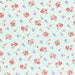 1/2 yard Lecien Japan Old New 30's Spring 2017 Collection | Red Floral with White Daisy on Blue| # 31524-70
