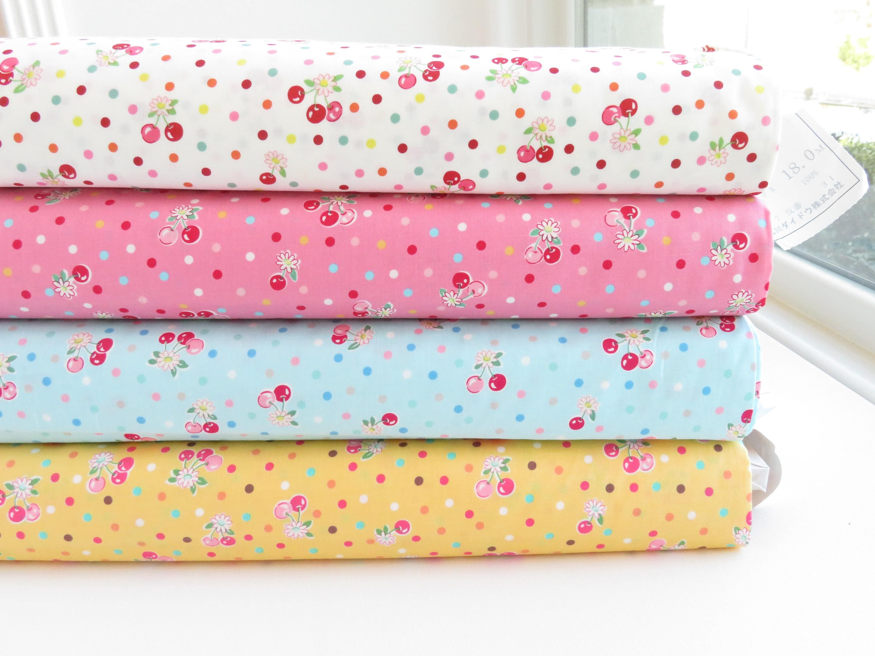1/2 Yard Yuwa Atsuko Matsuyama Japan | Cherry Drop | AT829863 C