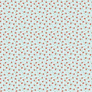 Teal Mini Strawberries from Market Day by Amy Jordan for Poppie Cotton | MK24558