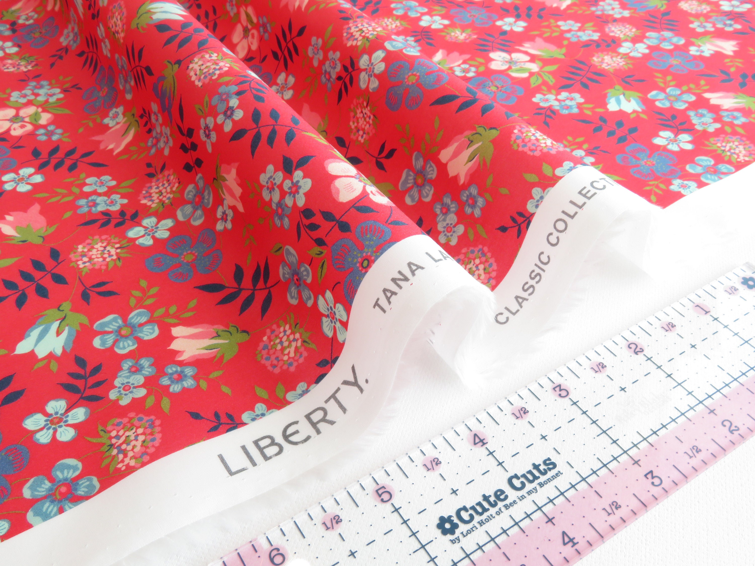 【Lサイズ】Anniversary Edenham Liberty Print Half Sleev Liberty Fabrics Tana Lawn® - Classic - Edenham - Colorway V