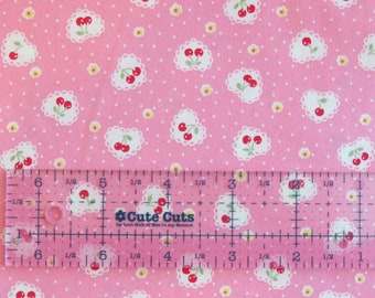 1/2 yard Yuwa Atsuko Matsuyama Japan | Cherry Heart | AT826805 A Pink