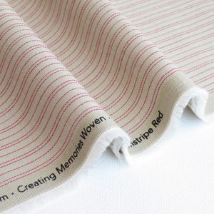 Seamstripe Red from Creating Memories Woven Collection by Tone Finnanger Tilda Fabric | TIL160083