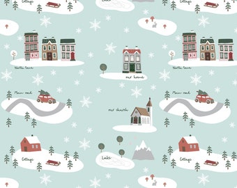 Warm Wishes Main Sky from Warm Wishes Collection by Simple Simon and Company for Riley Blake Designs | C10780-SKY