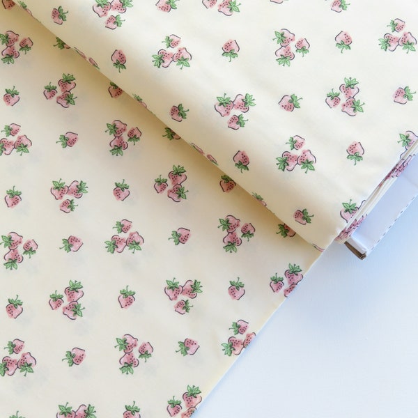 Strawberry Fields from Garden Party Collection by Sheri McCulley for Poppie Cotton | GP23304 Cream/Ivory