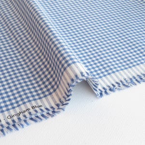 Gingham Blue from Creating Memories Woven Collection by Tone Finnanger Tilda Fabric | TIL160073