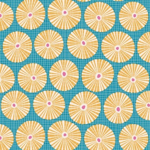 Tilda Limpet Shell Teal  from Cotton Beach Collection by Tone Finnanger | TIL100338