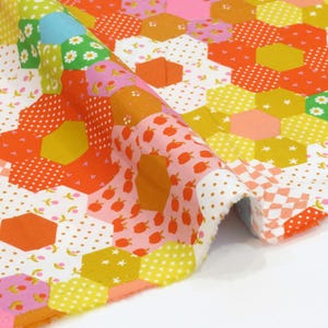 Catnap Verdant Retro Floral Vintage Hexie from Catnap Collection by Alexia Abegg | Ruby Star Society | RS4130-11