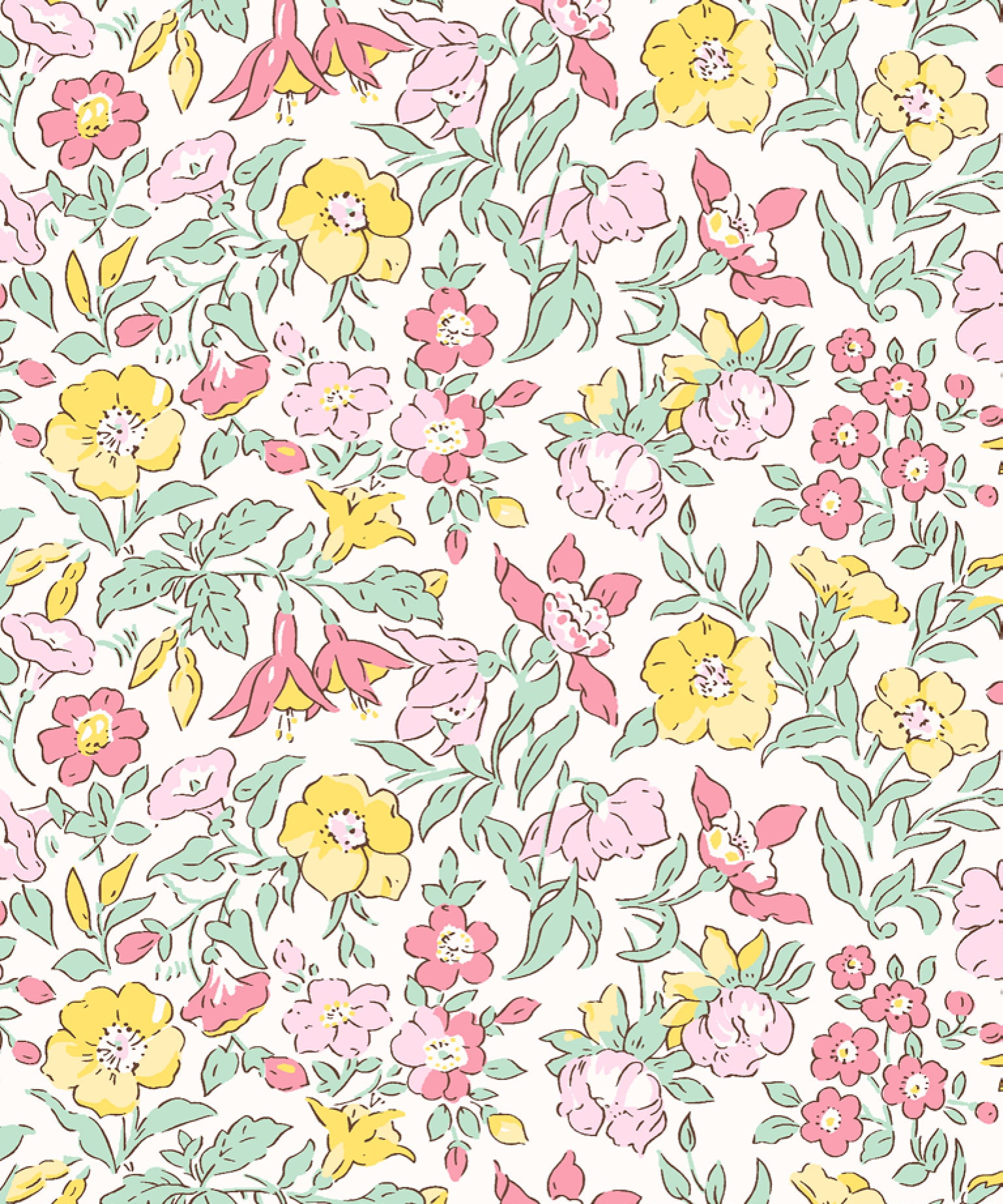 Liberty Fabrics Organic Tana Lawn® - Mamie - Colorway A