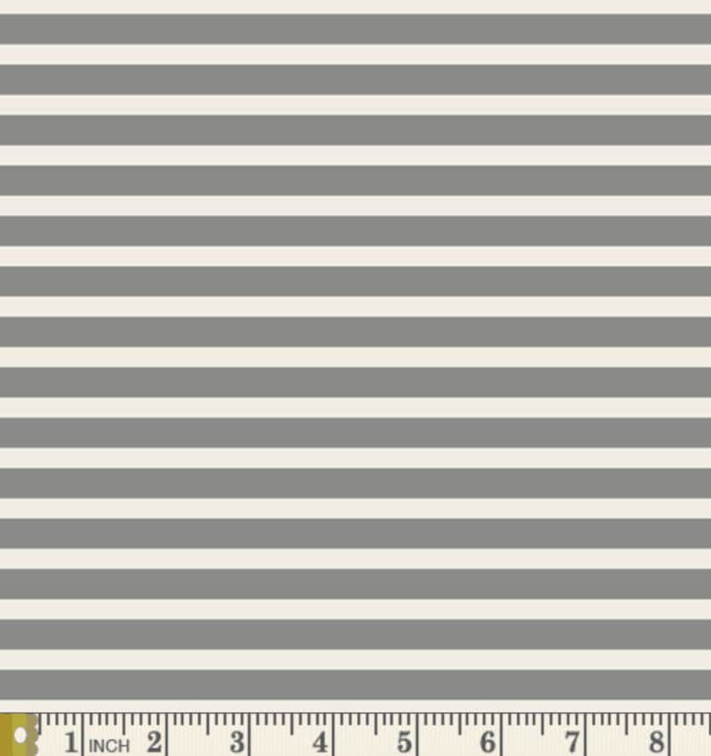 May include: A seamless pattern of alternating gray and white horizontal stripes. The stripes are evenly spaced and create a classic striped design.