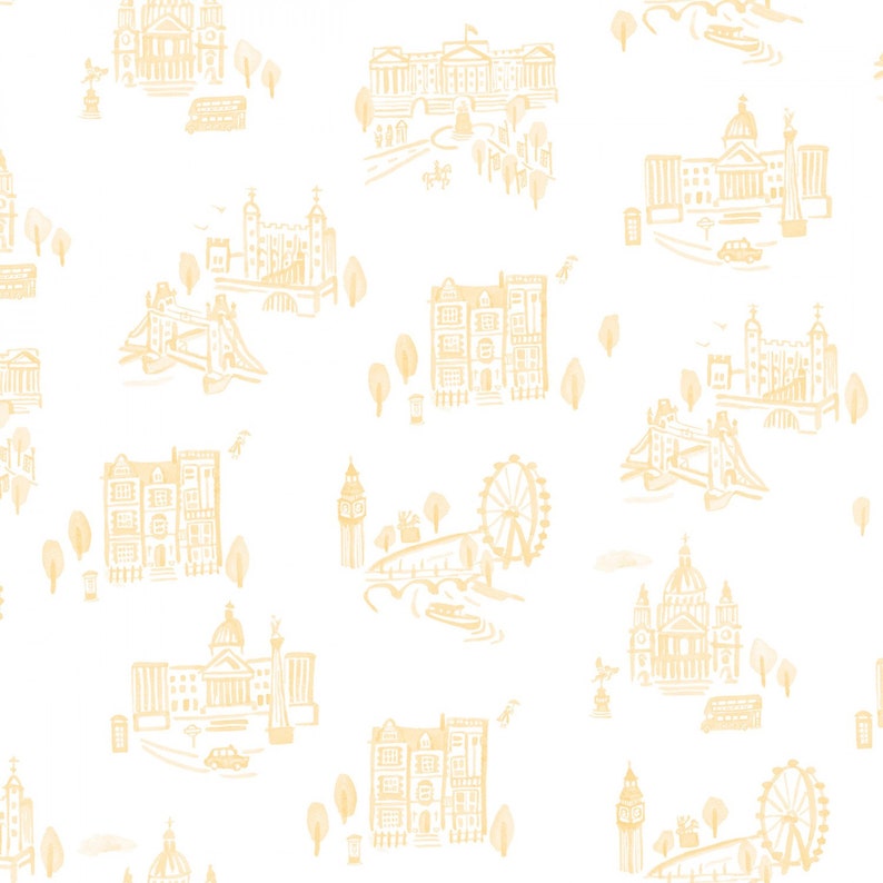 Notting Hill London Yellow from Notting Hill Collection by Amy Smart for Riley Blake Designs C10201-YELLOW