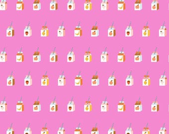 Sunshine Smoothies by Duchess Plum for Cotton + Steel | A Sunshine Story | DP102-SV1 Summer Vacation Pink