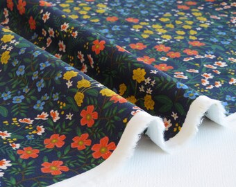 EOB 23” CANVAS Wildwood Garden Navy Canvas from Camont Collection by Rifle Paper Co. | 80/20% cotton/linen | RP705-NA4C