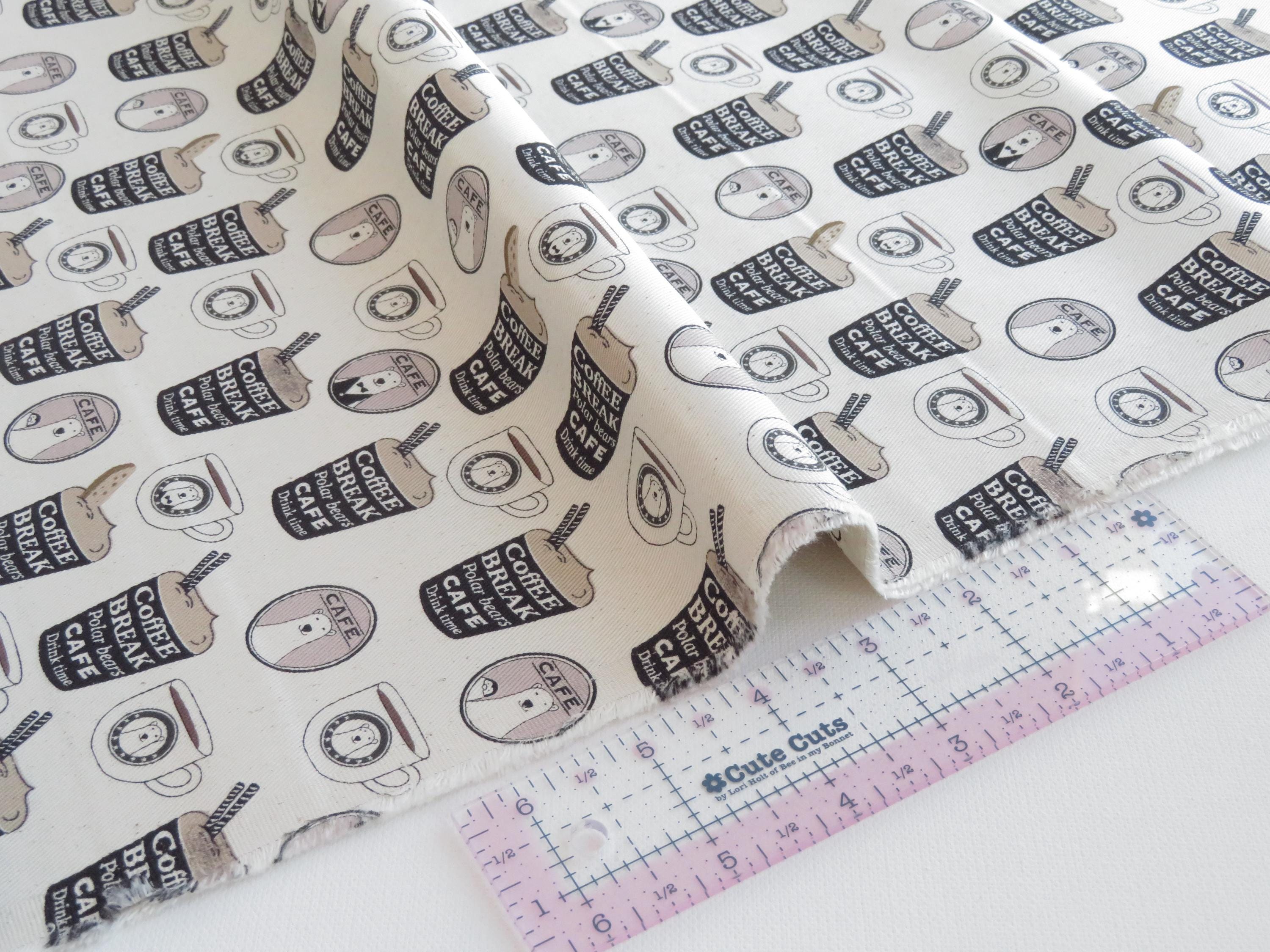 1/2ヤード KOBAYASHI コーヒーブレイク ポーラーベア | 日本製 | KTS