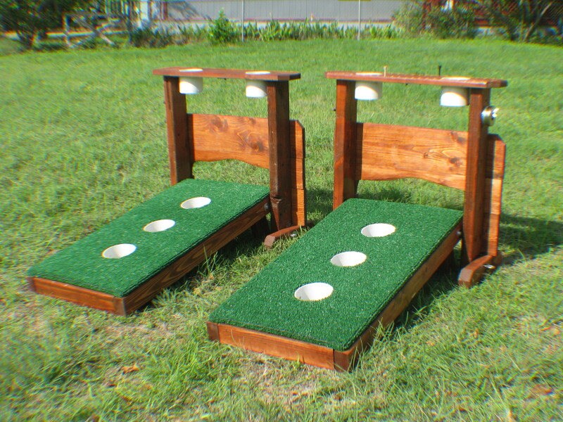 3 Hole Washer Toss Boards with Drink Holders | Etsy