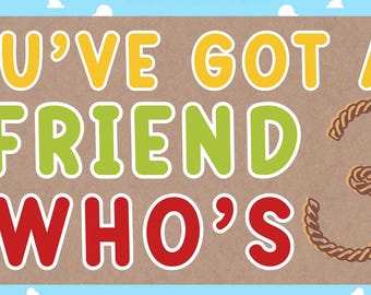 Toy Banner | Woody Buzz Banner | Editable Canva Birthday Banner