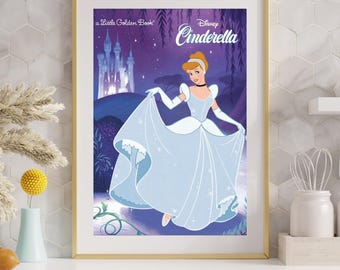 Cinderella Little Golden Book Wall Print