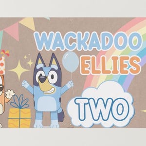Bluey Birthday Banner