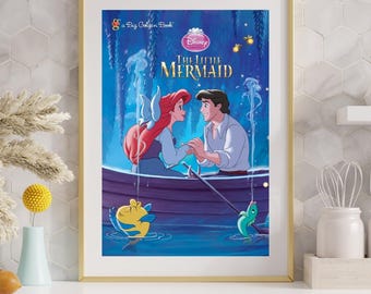 Little Mermaid Little Golden Book Wall Print