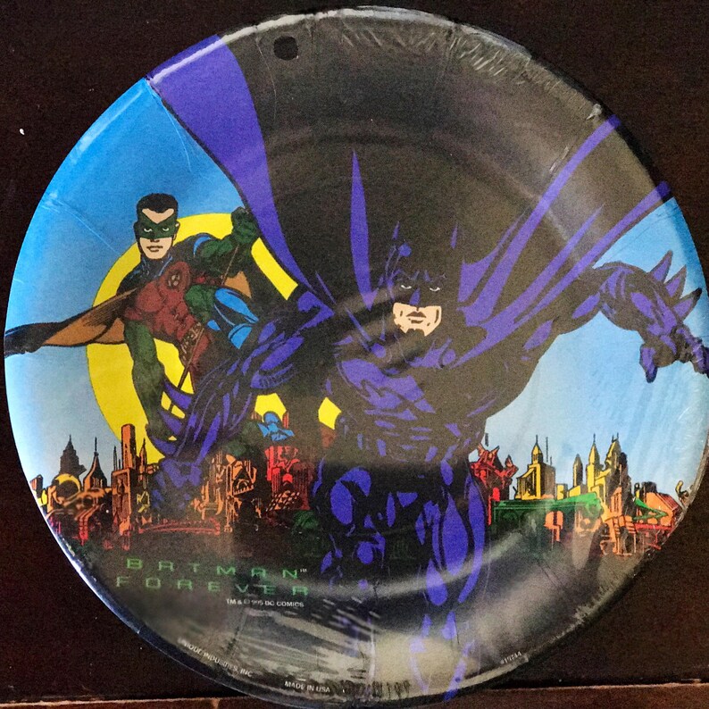 8 Batman Forever party plates
