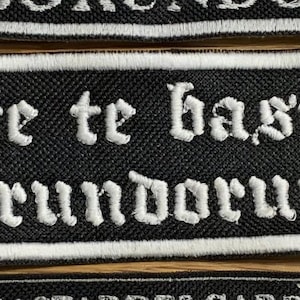 Gothic - Don’t let the bastards grind you down - large patch 19,5x4cm