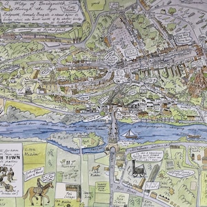 A Map of Bridgnorth through the ages by Katy Alston