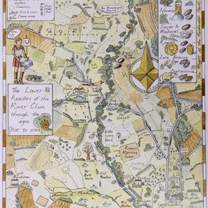The Lower Reaches of the River Clun through the ages.