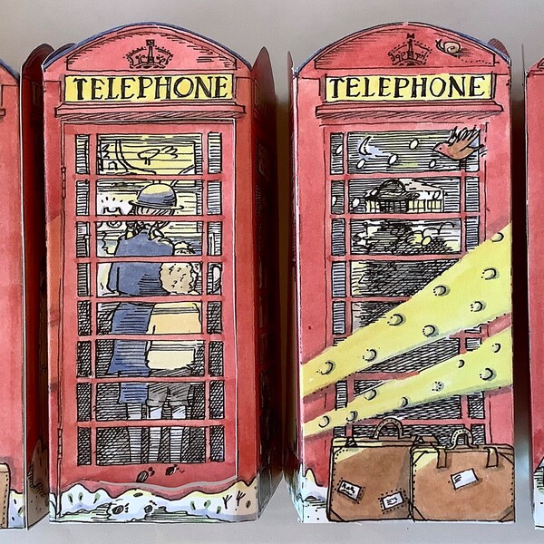 The Telephone Box, a lovingly handmade Shropshire phone box made famous by appearing in a fictional English children's book. Free delivery!