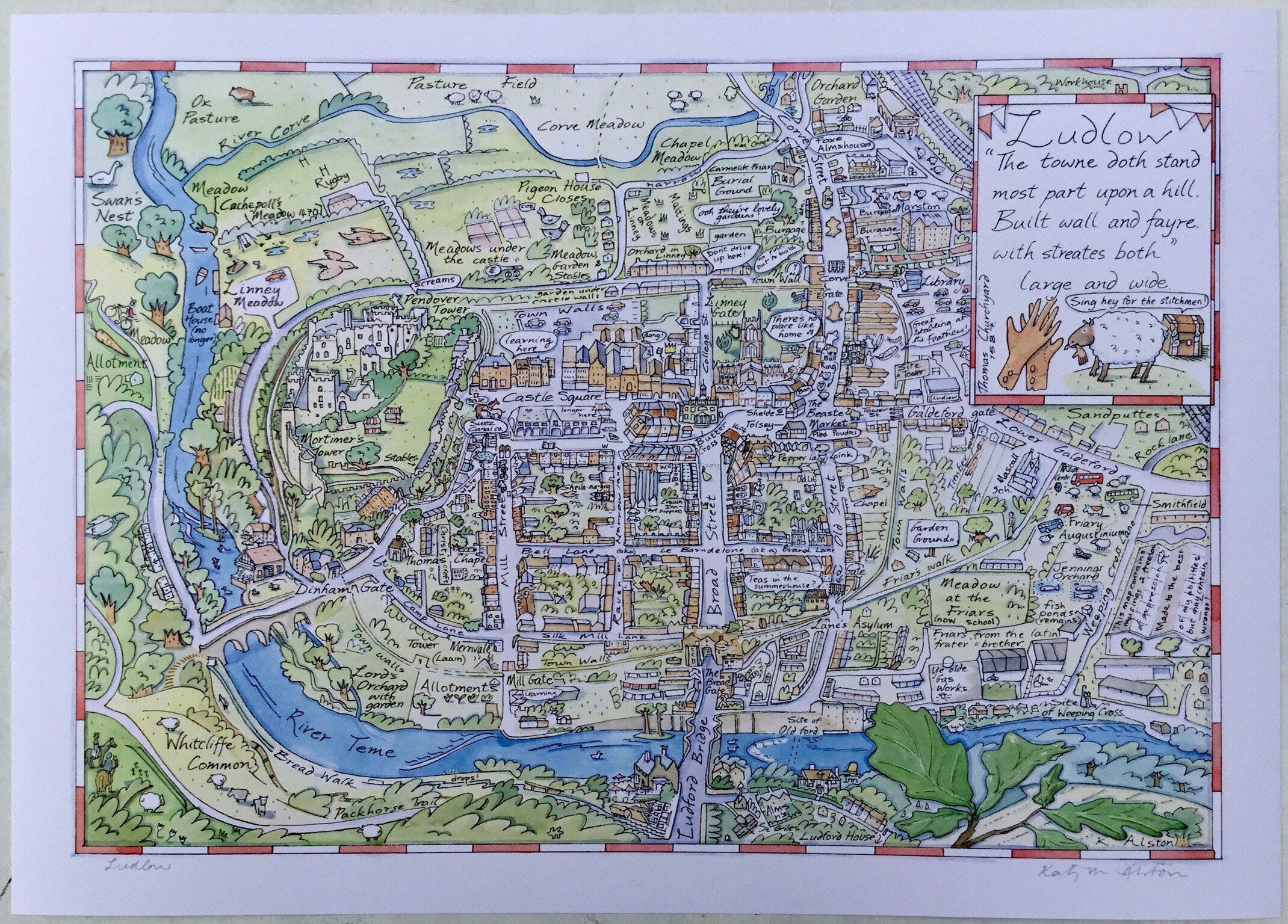 New Map of Ludlow Etsy