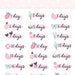Summer countdown stickers - 31 planner stickers